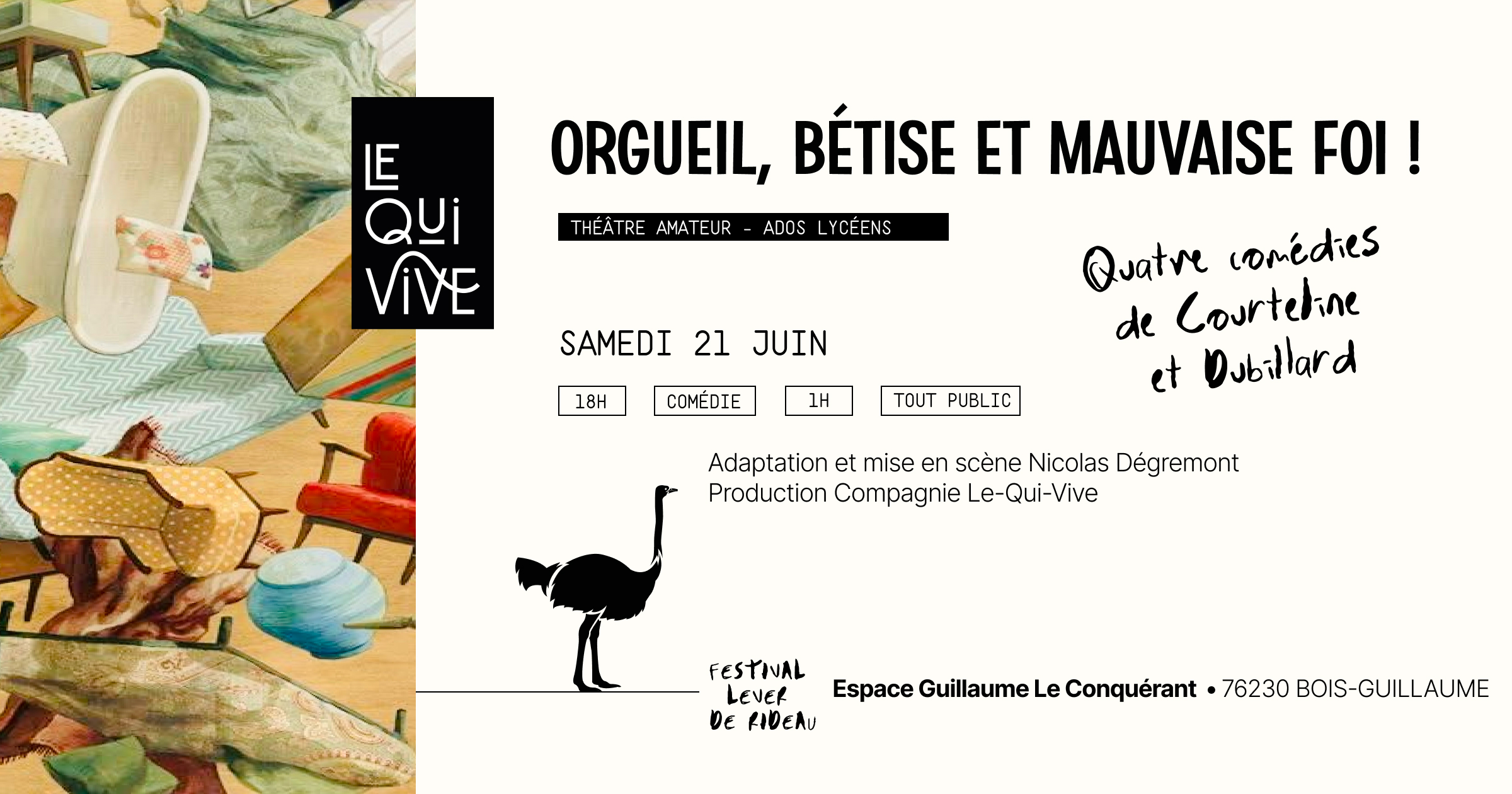 ORGUEIL, BÉTISE ET MAUVAISE FOI !