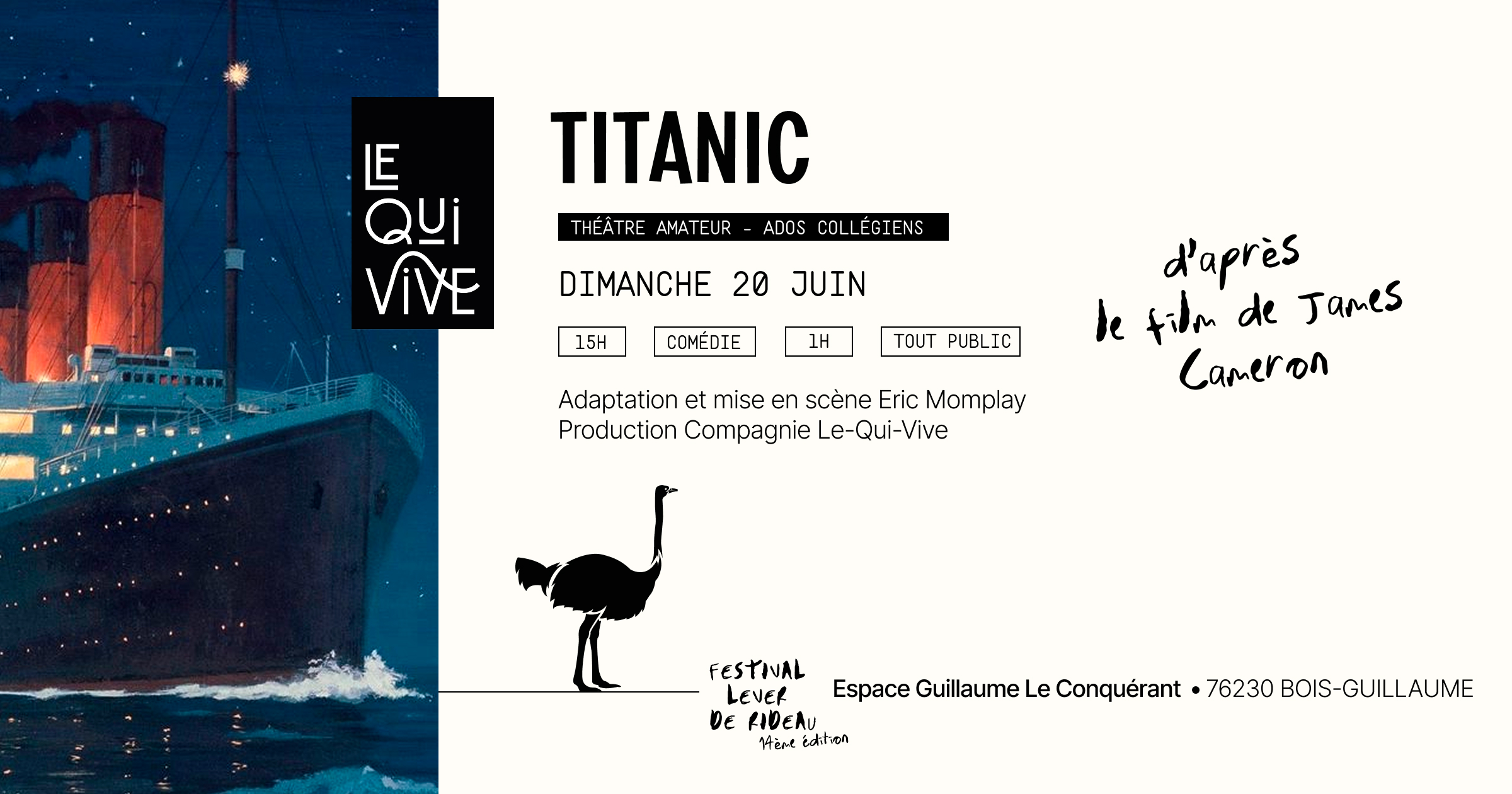 TITANIC par les ados collégiens d’après le film de James Cameron